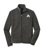 Heather Microfleece Full-Zip Jacket with AAA Logo